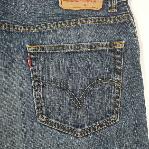 Vintage Levi's 559 Jeans Men's 36 32 Relaxed Stretch Denim 5 Pocket Distressed - Picture 9 of 11